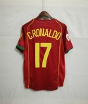 Koszulka Piłkarska Portugalia Euro 2004 Home Retro, Ronaldo, Nuno Gomes, Rui Costa