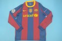 Koszulka Piłkarska FC Barcelona 2010/2011 Retro Długi Rękaw, Messi, Xavi, Iniesta