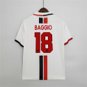 Koszulka Piłkarska AC Milan 1995/1997 Away Retro, #18 Baggio