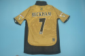 Koszulka Piłkarska Manchester United 2001/2002 100th Anniversary Gold Retro, Beckham, van Nistelrooy, Scholes