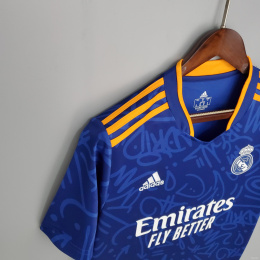 Koszulka Piłkarska Real Madryt 2021/2022 Away Retro, Benzema, Vini Jr