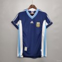 Koszulka Piłkarska Argentyna MŚ 1998 Away Retro