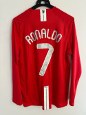 Koszulka Piłkarska Retro Manchester United UCL Final 2008, #7 Ronaldo