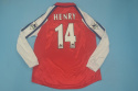 Koszulka Piłkarska Arsenal Londyn 2000/2002 Home Retro Długi Rękaw, Henry, Bergkamp