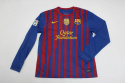 Koszulka Piłkarska FC Barcelona 2011/2012 Home Retro Długi Rękaw, Messi, Iniesta, Xavi