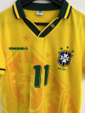 Koszulka Piłkarska Brazylia 1994 MŚ Home Retro, #11 Romario