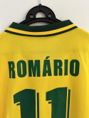 Koszulka Piłkarska Brazylia 1994 MŚ Home Retro, #11 Romario