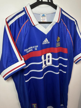 Koszulka Piłkarska Francja 1998 Home MŚ Retro, Zidane