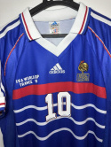 Koszulka Piłkarska Francja 1998 Home MŚ Retro, Zidane