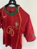 Koszulka Piłkarska Portugalia Euro 2004 Home Retro, Ronaldo, Nuno Gomes, Rui Costa