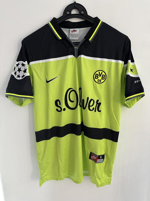 Koszulka Piłkarska Borussia Dortmund 1997/1998 Home Retro, Sammer, Moller, Chapuisat