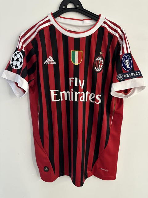 Koszulka Piłkarska AC Milan 2011/2012 Home Retro, Ibrahimovic, Seedorf