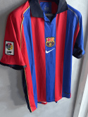 Koszulka Piłkarska FC Barcelona 2001/2002 Retro, Rivaldo, Luis Enrique, Kluivert