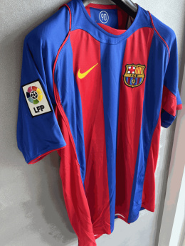 Koszulka Piłkarska FC Barcelona 2004/2005 Retro, MESSI, RONALDINHO, INIESTA, XAVI, LARSSON, ETO'O