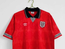 Koszulka Piłkarska Anglia MŚ 1990 Away Retro