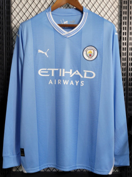 Koszulka piłkarska Manchester City 2023/2024 Home Dł Rękaw