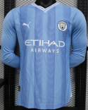 Koszulka piłkarska Manchester City 2023/2024 Home Dł Rękaw Player