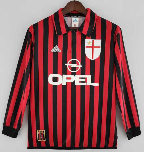 Koszulka Piłkarska AC Milan 1999/2000 Centenary Retro Dł rękaw