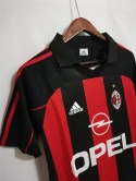 Koszulka Piłkarska AC Milan 2000/2001 Retro