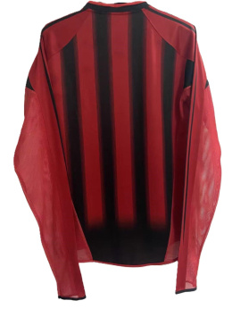 Koszulka Piłkarska AC Milan 2004/2005 Home Retro Długi Rękaw