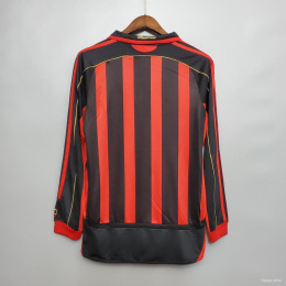 Koszulka Piłkarska AC Milan 2006/2007 Home Retro Dł Rękaw