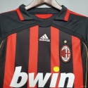 Koszulka Piłkarska AC Milan 2006/2007 Home Retro Dł Rękaw