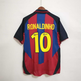 Koszulka Piłkarska FC Barcelona 2003/2004 Retro, Ronaldinho