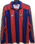 Koszulka Piłkarska FC Barcelona 1996/1997 Retro Długi Rękaw, Ronaldo, Figo, Guardiola