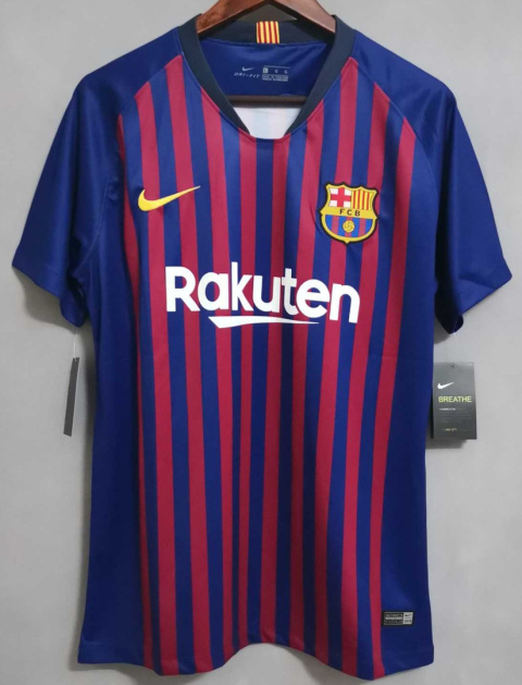 Koszulka Piłkarska FC Barcelona 2018/2019 Retro, Messi, Suarez, Iniesta, Xavi