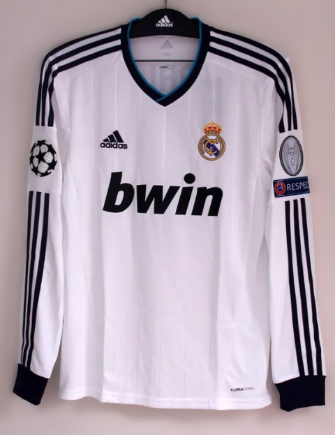 Koszulka Piłkarska Real Madryt 2012/2013 Home Retro Długi Rękaw, Ronaldo