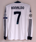 Koszulka Piłkarska Real Madryt 2012/2013 Home Retro Długi Rękaw, Ronaldo