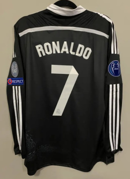 Koszulka Piłkarska Real Madryt 3rd 2015/2016 Retro Długi Rękaw, #7 Ronaldo