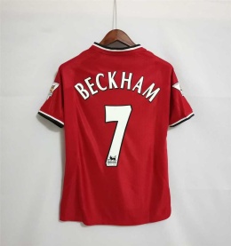 Koszulka Piłkarska Manchester United 2000/2001 Home Retro, Beckham, Scholes, Giiggs