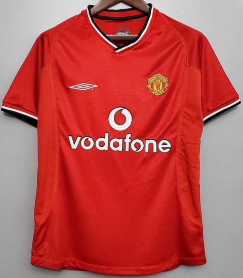 Koszulka Piłkarska Manchester United 2000/2001 Home Retro, Beckham, Scholes, Giiggs