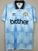 Koszulka Piłkarska Manchester City 1988/1990 Home Retro