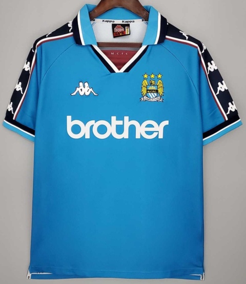 Koszulka Piłkarska Manchester City 1998/1999 Home Retro