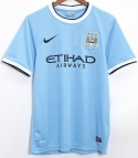 Koszulka Piłkarska Manchester City 2013/2014 Home Retro, Aguero, Yaya Toure