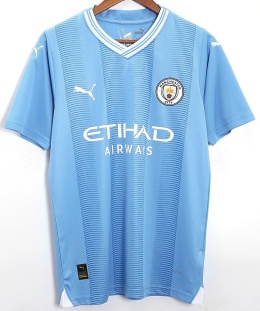 Koszulka Manchester City Home 2023/2024 Fan, Haaland, De Bruyne, Koszulki Piłkarskie Ligi Angielskiej