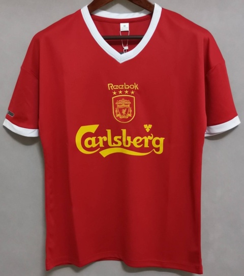 Koszulka Piłkarska Liverpool FC 2001/2002 UCL Home Retro, Owen, Heskey