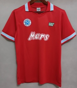 Koszulka Piłkarska SSC Napoli 1988/1989 Away Red Retro, Maradona