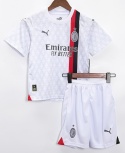 Komplet Dziecięcy Strój Piłkarski AC Milan Away 2023/2024, Rafael Leao