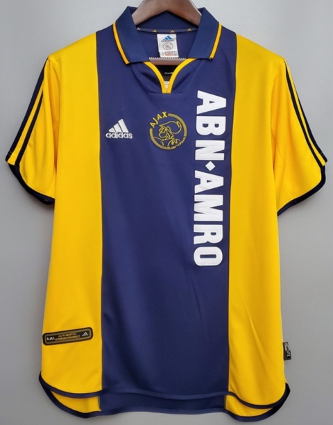 Koszulka Piłkarska Ajax Amsterdam 2000/2001 Away Retro, MACHLAS, VAN DER VAART