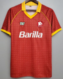 Koszulka Piłkarska AS Roma 1990/1991 Home Retro, Voller