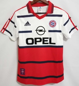 Koszulka Piłkarska Bayern Monachium 1999/2000 Away Retro, Elber, Scholl, Matthaus