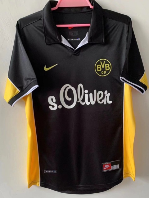 Koszulka Piłkarska Borussia Dortmund 1998/2000 Away Retro