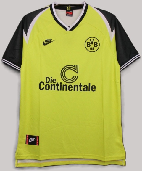 Koszulka Piłkarska Borussia Dortmund 1995/1996 Home Retro, Chapuisat, Moller, Sammer