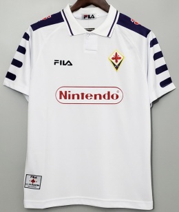 Koszulka Piłkarska AC Fiorentina 1998/1999 Away Retro, BATISTUTA, Rui Costa