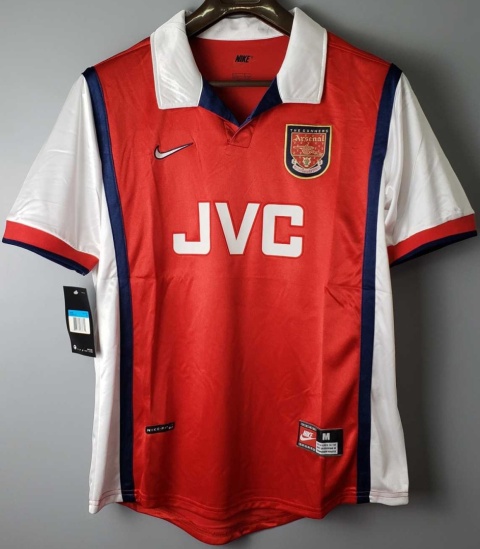 Koszulka Piłkarska Arsenal Londyn 1998/1999 Home Retro, Bergkamp