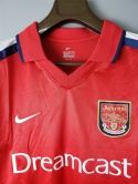 Koszulka Piłkarska Arsenal Londyn 2000/2002 Home Retro Długi Rękaw, Henry, Bergkamp