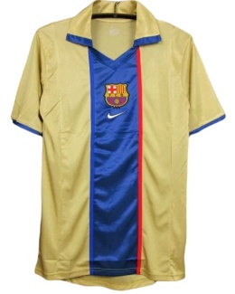 Koszulka Piłkarska FC Barcelona 2001/2002 Away Retro, Rivaldo, Kluivert